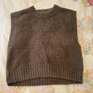 SOLD Madewell brown sweater vest